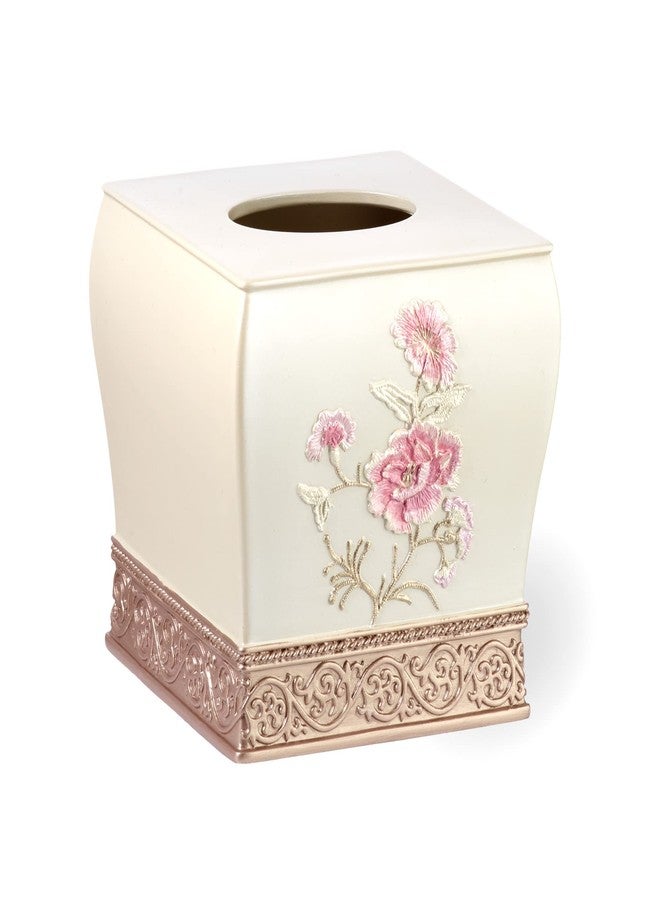 Popular Bath Dublin Rose, Tissue Box, Beige - Image 1