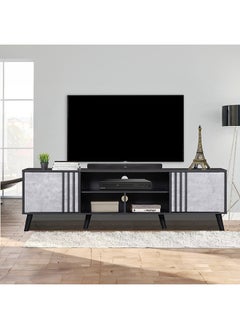 Home Box Ashen TV Unit for TVs up to 75 inches 180 x 45 x 40 cm  - Image 4