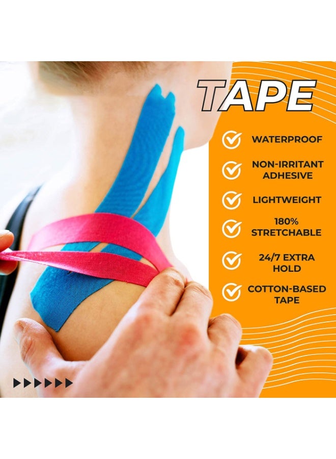 Mijioceon PRO Cotton Kinesiology Tape  | 5cm×5m • Medical Grade • Latex-Free Support ⚡  - Image 5