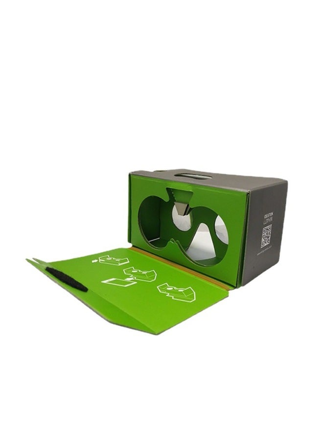 VR Paper Glasses Vr Box Google Glasses Second Generation Cardboard Paper 3DVR Glasses-Color:Other - Image 2