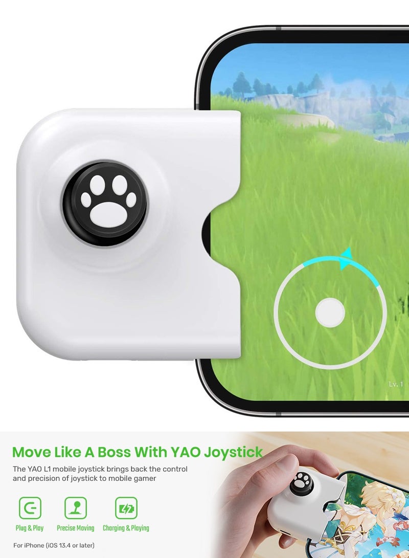 Game Controller Joystick and Gamepad with Charging Port for iPhone iPad Gaming Play While Charging Device Gives Best Gaming Experience Gives Real Feel and Awesome Control by Enhancing Your Power  - Image 1