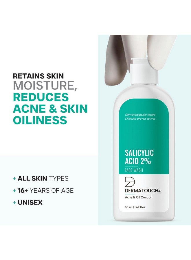 DERMATOUCH DERMATOUCH Salicylic Acid 2% Face Wash | For Acne & Oil Control | Suitable to All Skin Types | For both Men & Women | 50ML  - Image 5