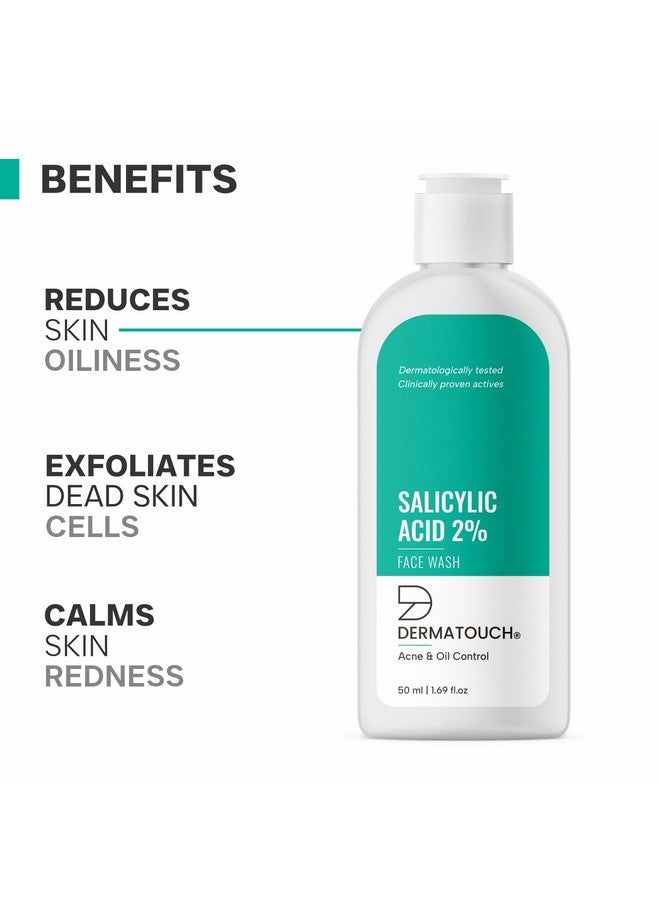DERMATOUCH DERMATOUCH Salicylic Acid 2% Face Wash | For Acne & Oil Control | Suitable to All Skin Types | For both Men & Women | 50ML  - Image 2