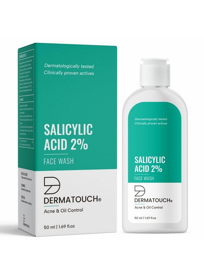 DERMATOUCH DERMATOUCH Salicylic Acid 2% Face Wash | For Acne & Oil Control | Suitable to All Skin Types | For both Men & Women | 50ML  - Image 1