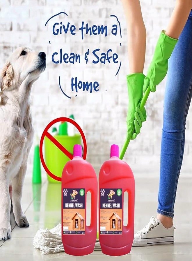 swacch Kennel Wash (1 Litre) (Pack of 2) Rose I Pet Stain & Odour Remover I Pet Floor Cleaner Liquid I Dog and Cat Friendly - Image 3