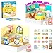 Gooidea Magnetic Blocks 2in1 Magnetic Building Blocks Creative Building Craft Sensory Clicking Rustling Travel Toys Kids Toys Games PocketSized Kitchen Magic Display - Image 2
