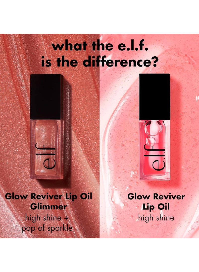 elf glow reviver lip oil citrine gleam nourishing hydrating high shine sheer color minty scent non sticky .Opal-ogy Tour - Image 5