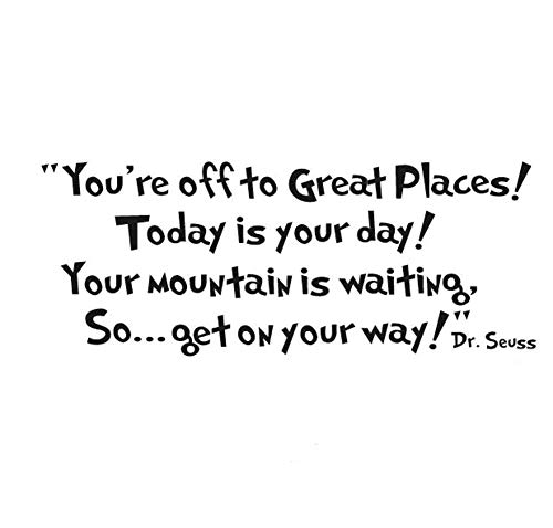ADECNS Inspirational Quotes Wall Art Wall Decor Classroom Reading Quotes Living Room Decal(Today is Your Day) - Image 4