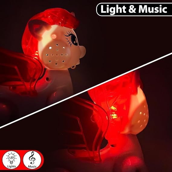 MOPANIRAJ Premium Battery Operated Walking Leash Unicorn | Dancing Glowing Musical Toy with Flashing LED Lights and Music | Unicorn for Kids 3+ Years | Girls Birthday Gift - Image 5