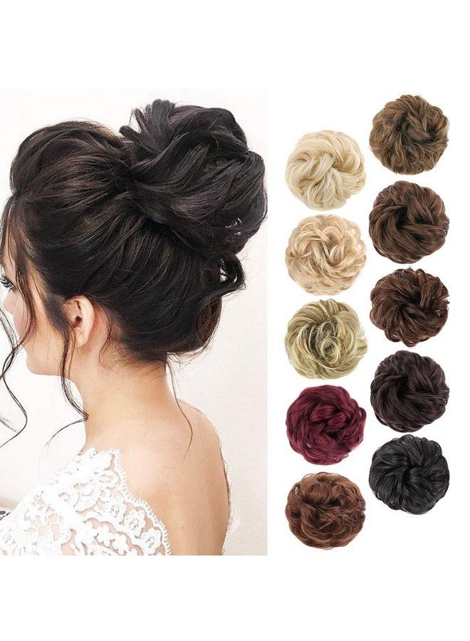 MORICA 1Pcs Messy Hair Bun Hair Scrunchies Extension Curly Wavy Messy Synthetic Chignon For Women Updo Hairpiece - Image 2