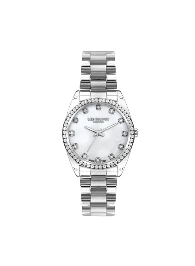 لي كوبر ساعة يد نسائية معدنية بعقارب . -  ملم