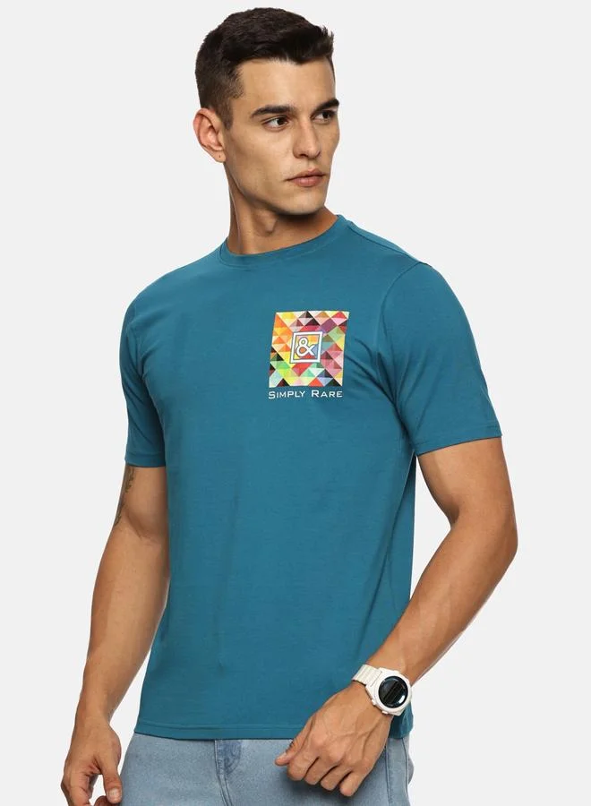 Simple And Rare Men Printed Crew Neck T-Shirt