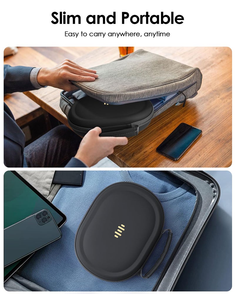 SQERO Headphone Case Hard Shell for Bose Quietcomfort/Skullcandy/JBL Tune 720BT/520BT/510BT/Live 770NC/460NC, Super-Slim Upgrade PU Pocket Over-Ear Headset Universal Portable Travel Organizer Bag - Image 5