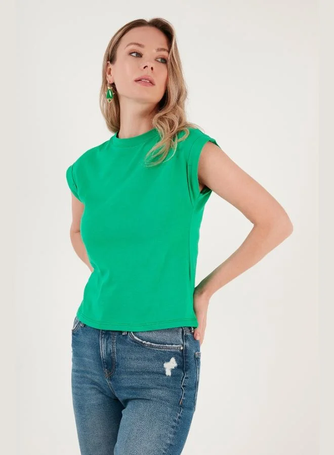 Lela Lela Crew Neck 100% Cotton Basic T-Shirt Women's T-Shirt 5864121