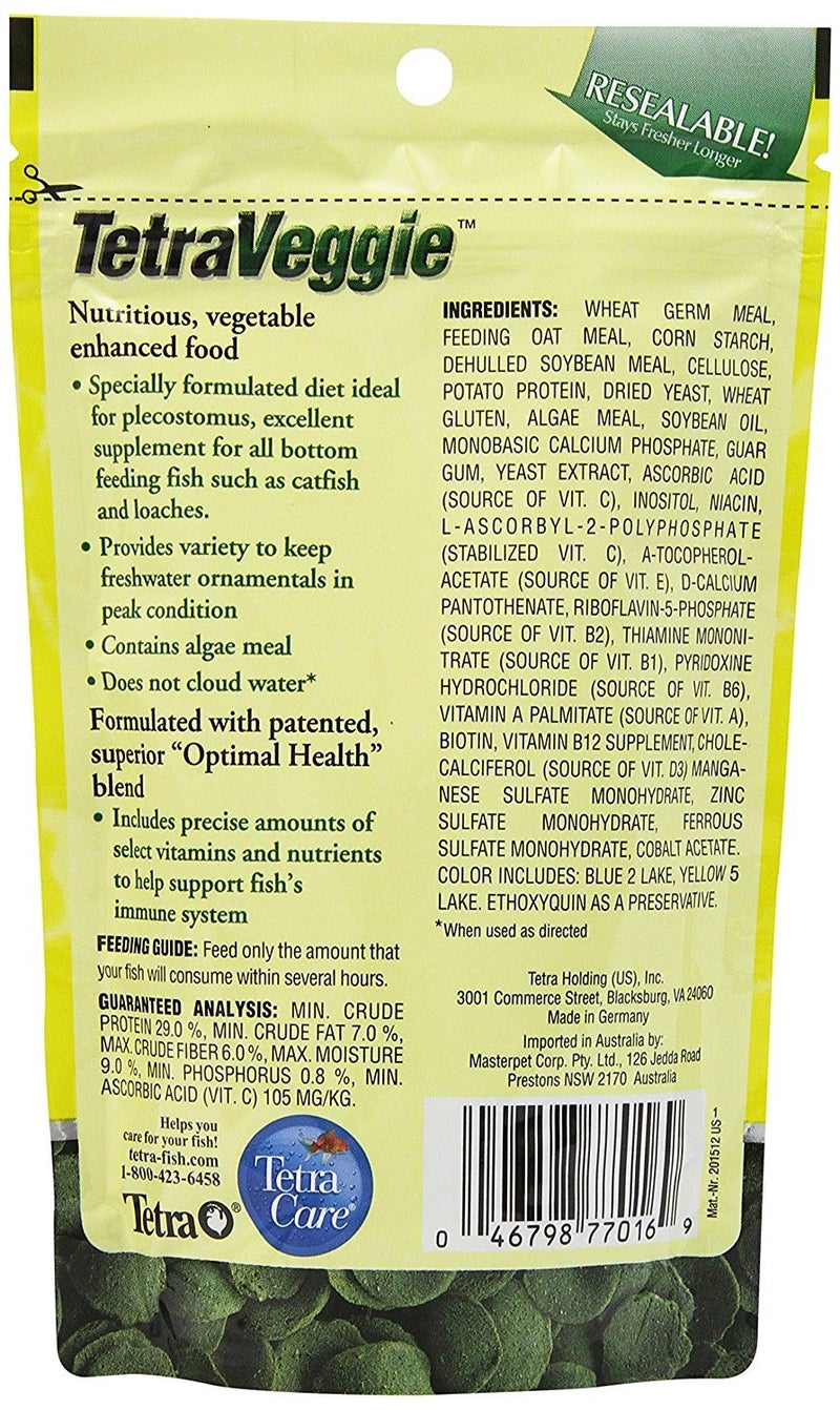 Tetra 77016 TetraVeggie Algae Wafers, 6-Ounce, 172-Gram - Image 2