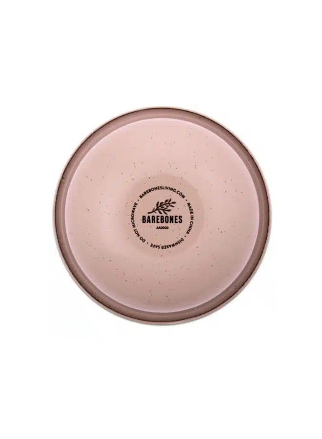 BareBones - Rolled Enamelware Bowl - Dusty Rose - Image 2