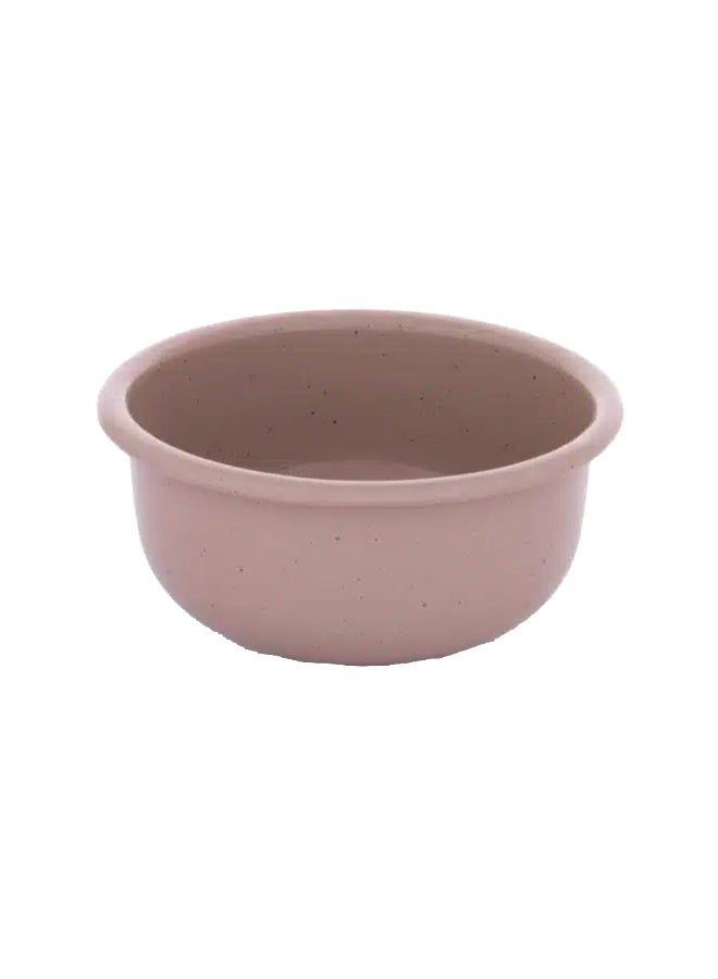 BareBones - Rolled Enamelware Bowl - Dusty Rose - Image 1