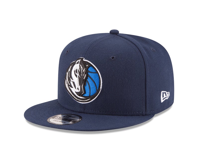New Era NBA Dallas Mavericks Adult Men NBA 9Fifty Team Color Basic Snapback Cap,OSFA,Navy