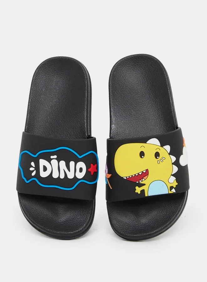 Take Two Take Two Boys Graphic Print Slippers