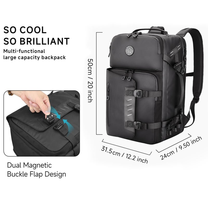 SWICKY 40L Travel Backpack for Men â€“ TSA Friendly Carry-On, 17.3" Laptop Sleeve, Water-Resistant, Quick-Access Phone Pocket, Large Weekender for Travel & Commute - Image 5