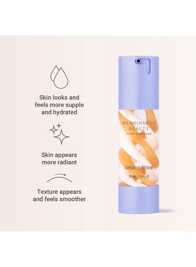 Meaningful Beauty Crème De Serum, Melon Extract Night Moisturizer, orange - Image 3