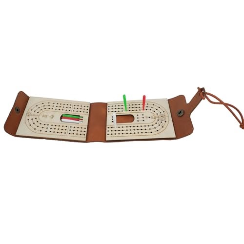 PARAROSE Travel Cribbage Board Game Set Portable Travel Games Includes Storage Space 2 Deck 12 Pegs of Cards and Instructions Classic Family Cribbage Game Ideal for Family Fun and Entertaining 2pack - Image 5