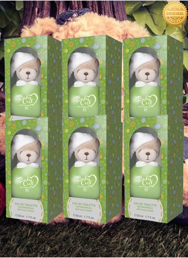 Baby Cool 6 Pieces Baby Perfume Number 07 For Girls 50ml EDT  - Image 1