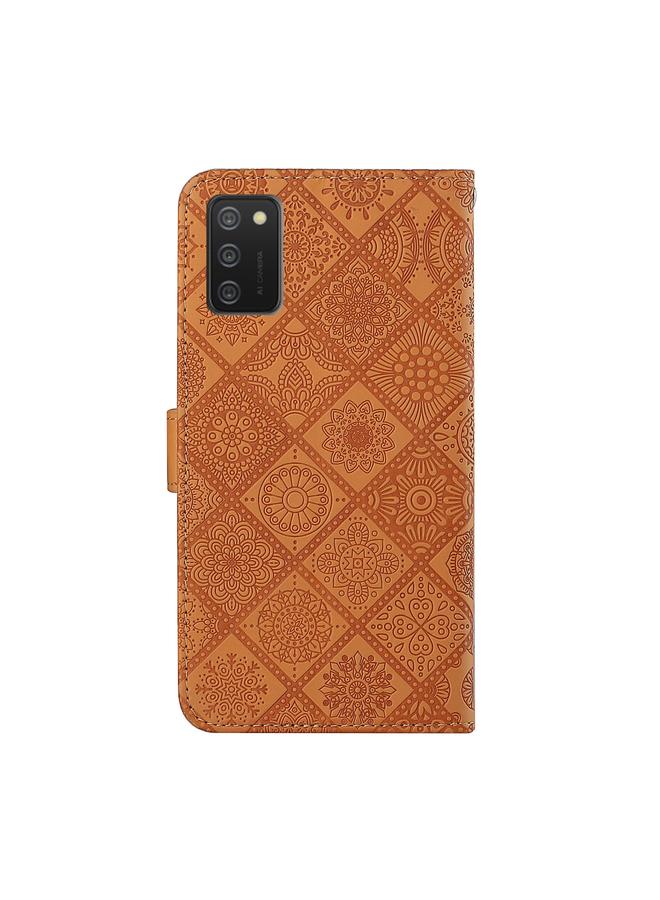 S-TOP Case For Samsung Galaxy A02s EU Version Ethnic Style Embossed Pattern Horizontal Flip Leather Case with Holder & Card Slots & Wallet & Lanyard - Image 3