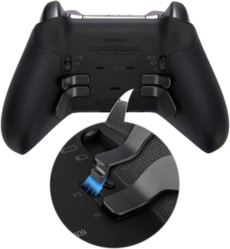 TOMSIN حزمة مكونات TOMSIN لجهاز التحكم اللاسلكي Xbox Elite Series 2 Core، تشمل الإكسسوارات 4 عصي تحكم مغناطيسية معدنية، و4 أزرار قابلة للتبديل، و1 لوحة توجيه (D-pad) سوداء اللون. - Image 4