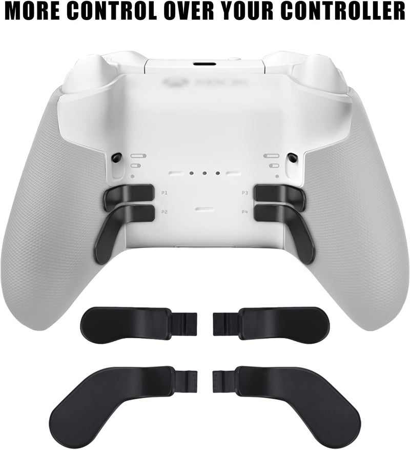 TOMSIN حزمة مكونات TOMSIN لجهاز التحكم اللاسلكي Xbox Elite Series 2 Core، تشمل الإكسسوارات 4 عصي تحكم مغناطيسية معدنية، و4 أزرار قابلة للتبديل، و1 لوحة توجيه (D-pad) سوداء اللون. - Image 2