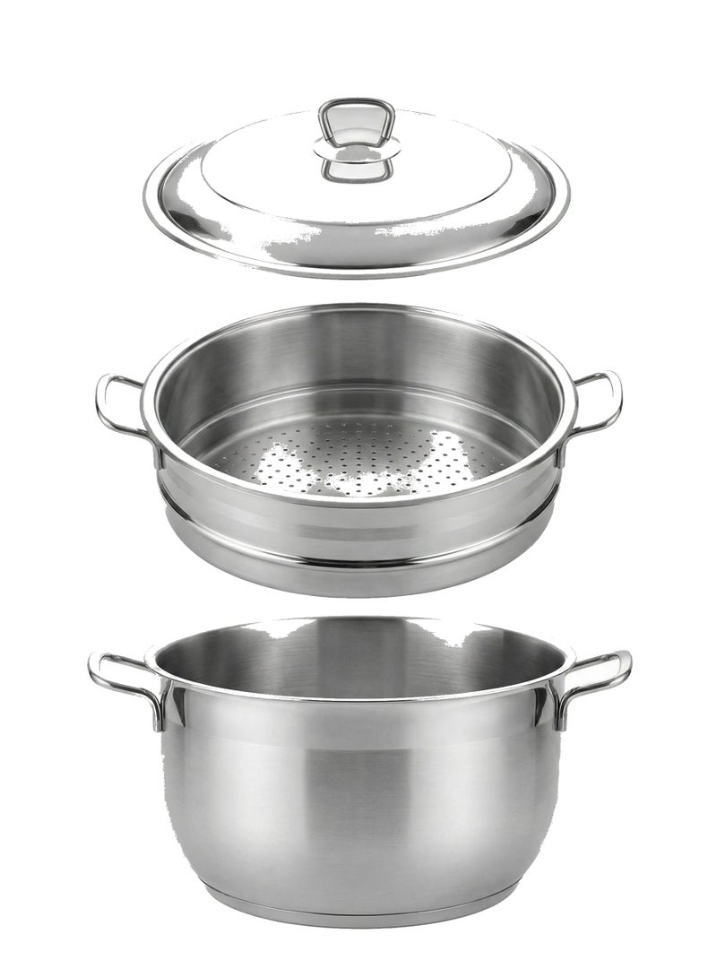 Steam Cooking Pot Set - 3 PCS (32 cm)