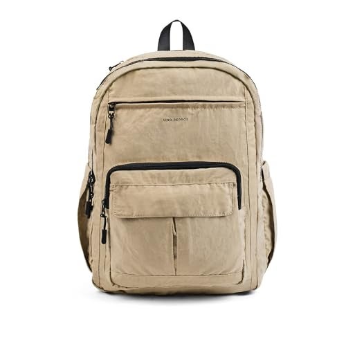 Lino Perros Pacman Utility Beige Backpack - Image 1