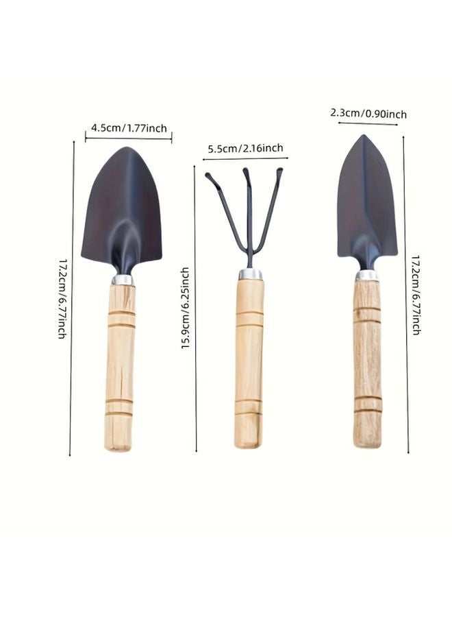 6pcs Heavy Duty Metal Garden Tool Set with Trowel Shovel Weeder Cultivator - Image 4