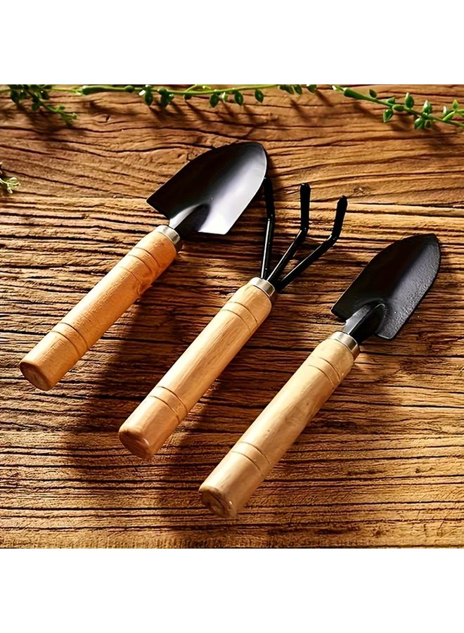 6pcs Heavy Duty Metal Garden Tool Set with Trowel Shovel Weeder Cultivator - Image 5