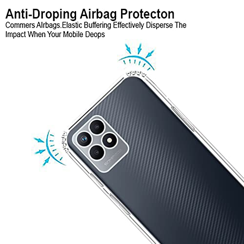 VIDO Transparent Back Case Cover for Realme Narzo 50 / Realme 8i (Soft & Flexible & Camera Protection Back Case) - Image 2