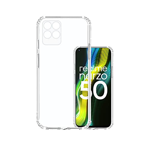 VIDO Transparent Back Case Cover for Realme Narzo 50 / Realme 8i (Soft & Flexible & Camera Protection Back Case) - Image 1
