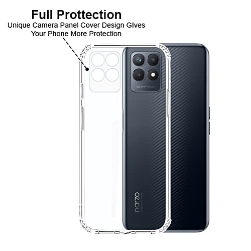 VIDO Transparent Back Case Cover for Realme Narzo 50 / Realme 8i (Soft & Flexible & Camera Protection Back Case) - Image 4