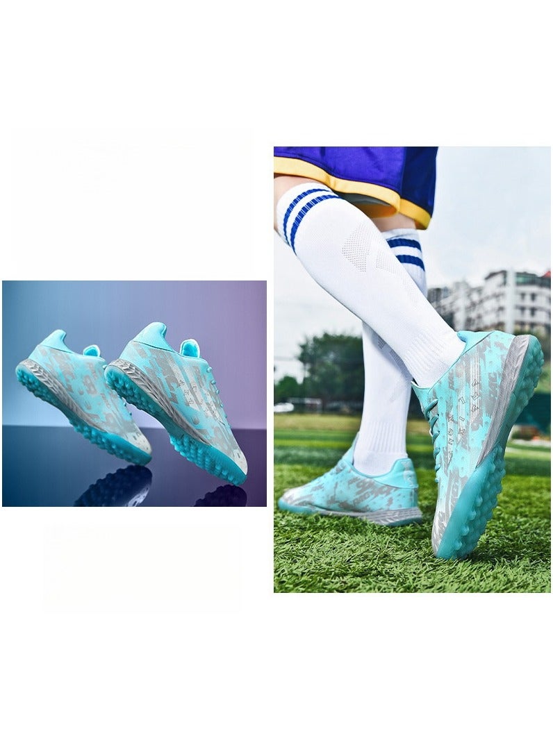 SKT Shiketro Football Shoes Men's And Women's Short Spikes Competition Artificial Grass Training Shoes - Image 2
