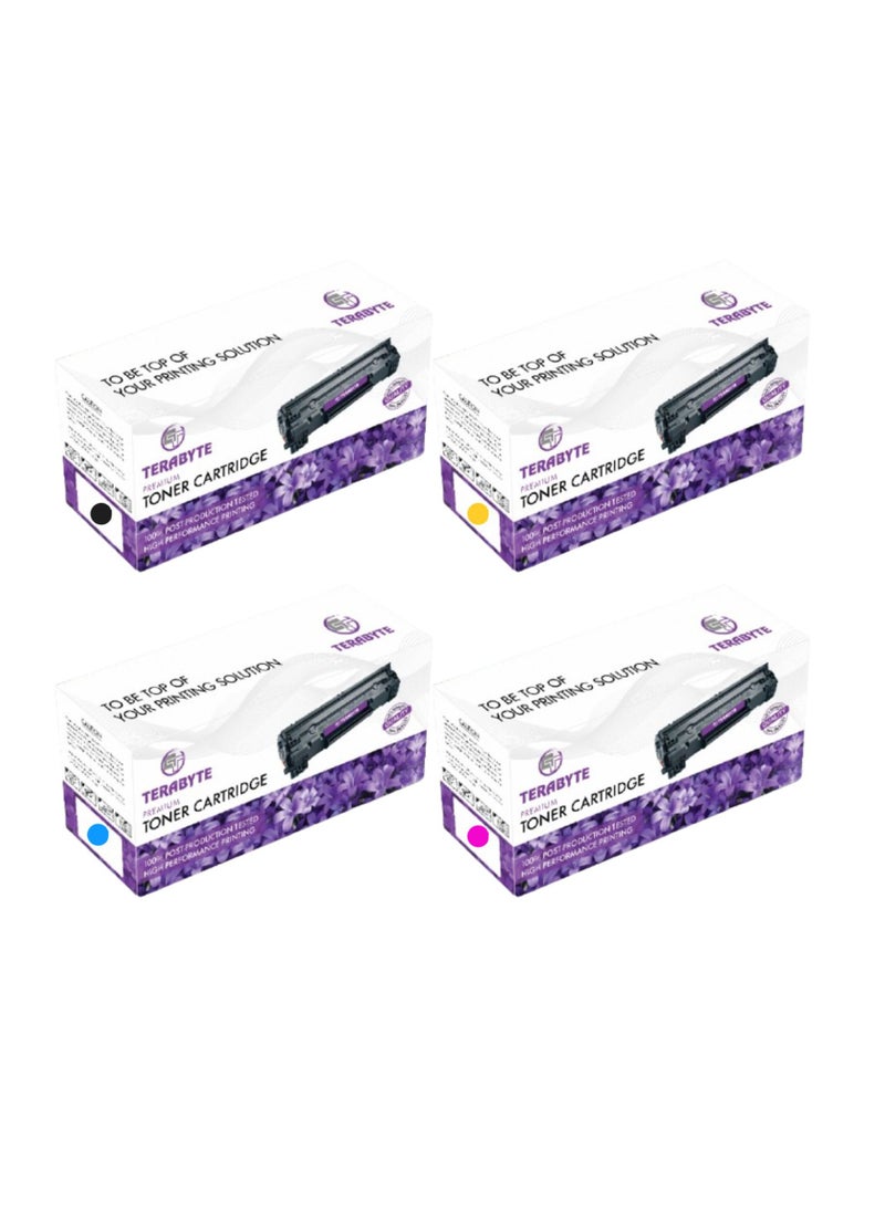 Terabyte 4-Pack 207A with Latest Chip Compatible for W2210A W2211A W2212A W2213A Toner Cartridges for Color LaserJet Pro M255dw MFP M282nw M283cdw M283fdw Printer  - Image 1