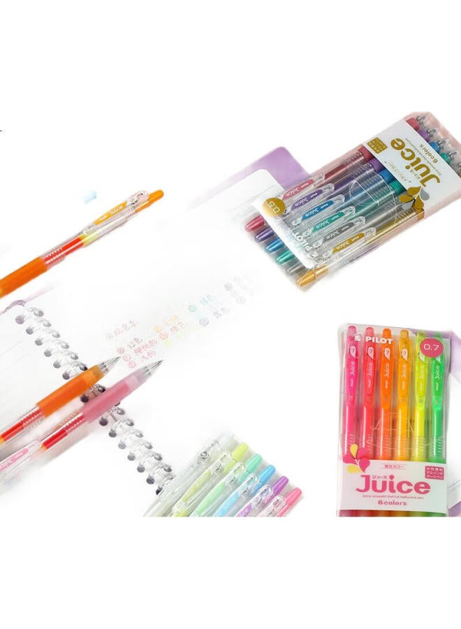 Pilot Juice Colorful Retractable Gel Pen, 0.5Mm, Metal Color Set, Lju-60Ef - Image 1