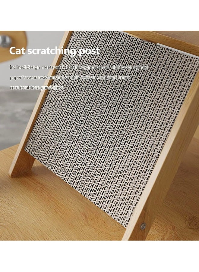 Multifunction Large Cat Tree Nest with Clear Space Capsule Natural Sisal Cat Hammock Playing Toys for Cat Plush Jumping Platform Scratching Post Cat House for Pet Cats 55x40x140