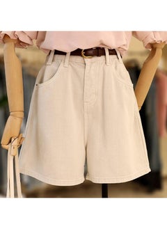 Zaw Plus Size Women's Pear-shaped Body Chubby Girl Shorts Women's Summer Thin High Waist Slimming Denim Short Hot Pants Trendy