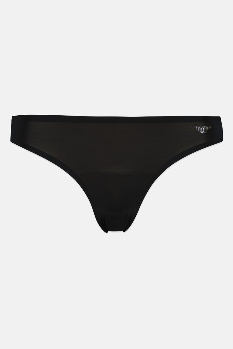 EMPORIO ARMANI Women Plain Pull On Panties, Black - Image 2