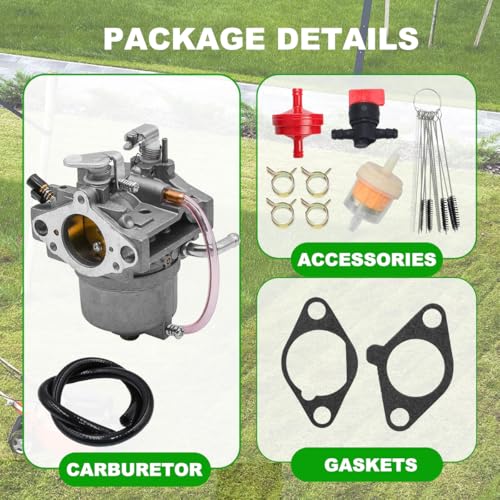 JDLLONG Carburetor 15003-2796 Compatible with Kawasaki FB460V 4 Stroke Engine 15003-2777 Carb w/Gaskets - Image 5