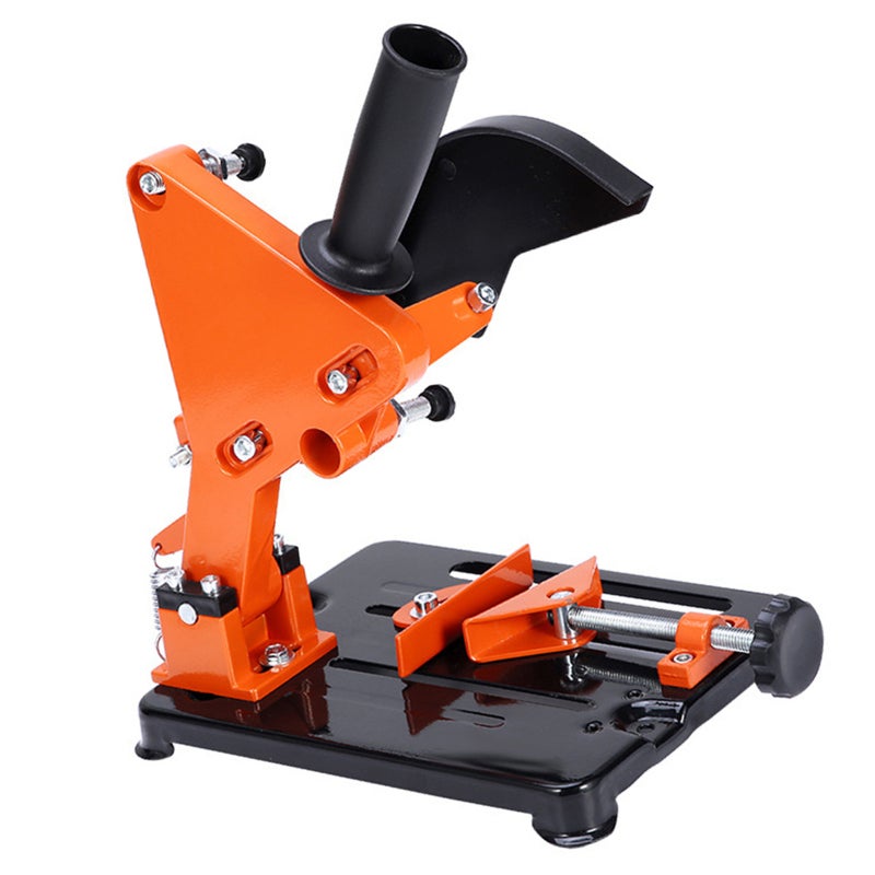 Angle Grinder Bracket Aluminum Alloy Stand 0-45 Degree Adjustable - High Accuracy Precise Cutting Grinder Holder for Metal Woodworking and 115-125 Grinder Compatible Tasks - Image 1