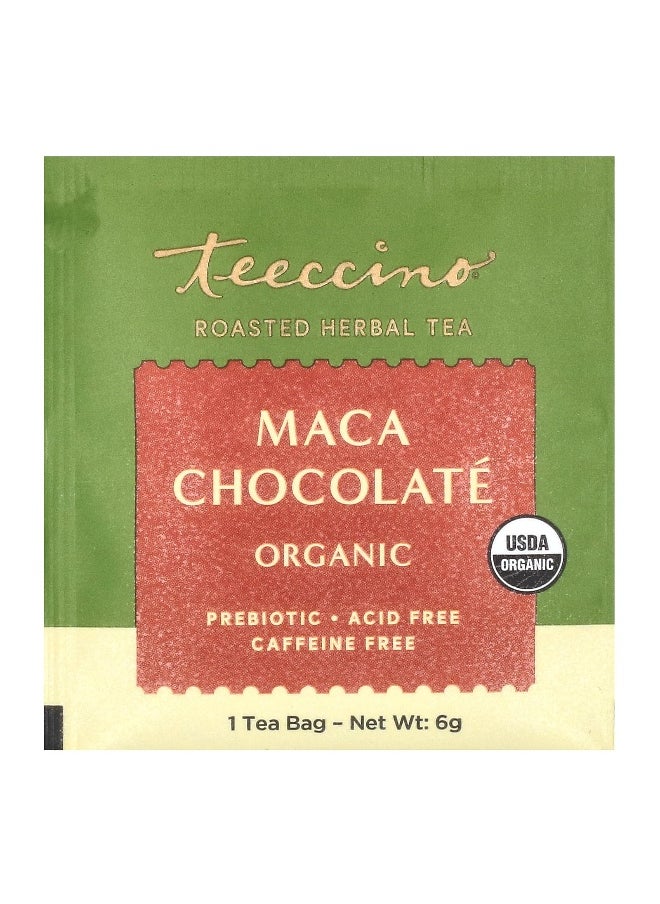 teeccino - Teeccino, Organic Roasted Herbal Tea, Maca Chocolate, Caffeine Free, 10 Tea Bags, 2.12 oz (60 g) - Image 1