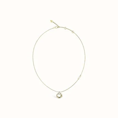 GUESS 16-18'' G Logo&Crys Charm Short Necklace