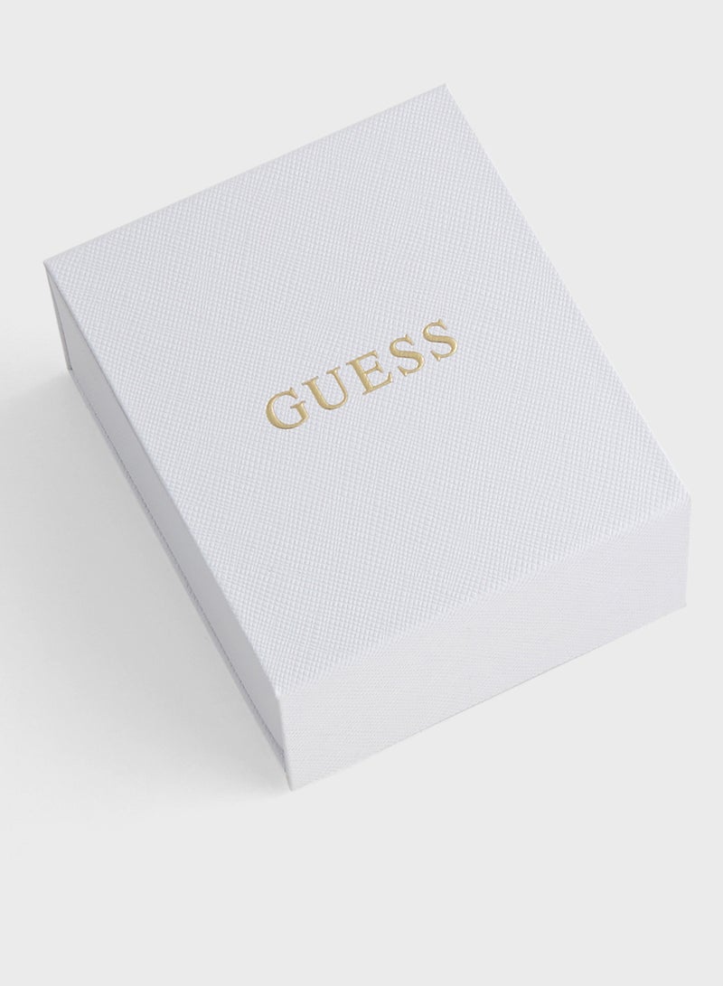 GUESS 16-18'' G Logo&Crys Charm Short Necklace  - Image 4