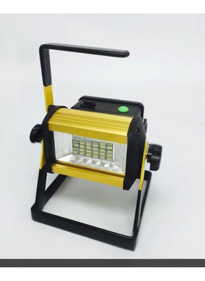 Generic - 36LED High Brightness Spotlight Warning Flash Light 60W Mobile Construction Site Lawn Light Aluminum Alloy Durable Search Light-Color:W808 With Burst Flash Function ] - Image 1