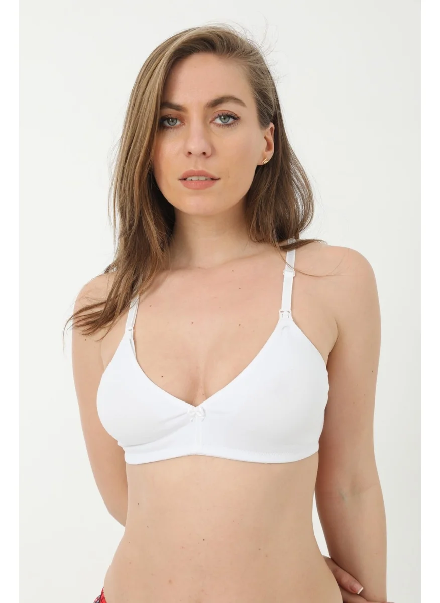 Arma Yıldız 3-Pack White Nursing Bra Cotton Lycra